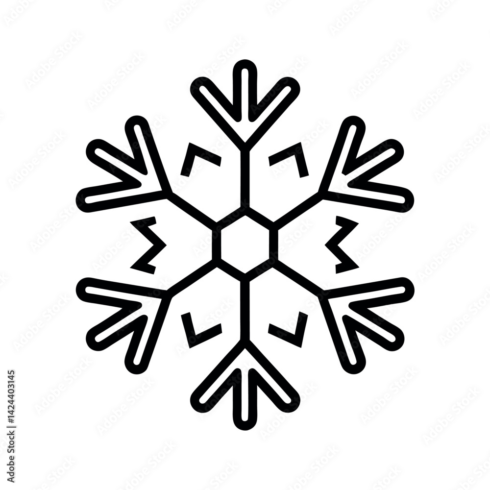 outline of snow with white background outline of snow with white background
