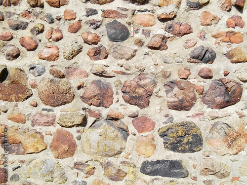 Obraz na płótnie Historische Stadtmauer aus dem 13. Jahrhundert w salonie