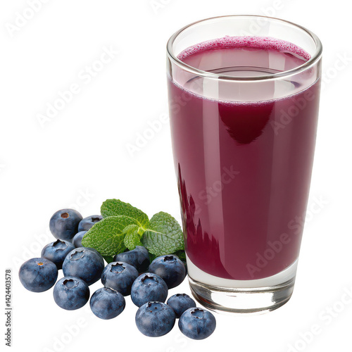 Wallpaper Mural Blueberry juice png glass of berry smoothie png antioxidant drink png white background image Torontodigital.ca