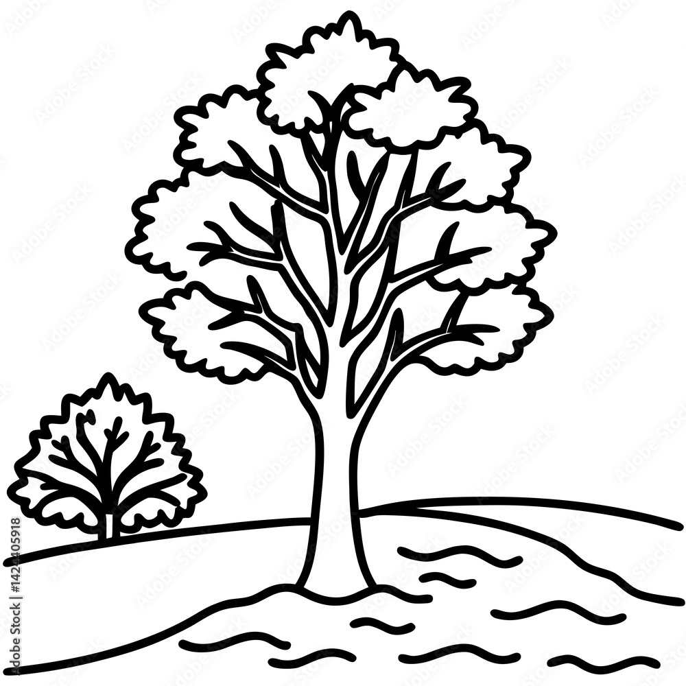 Obraz premium tree image vector