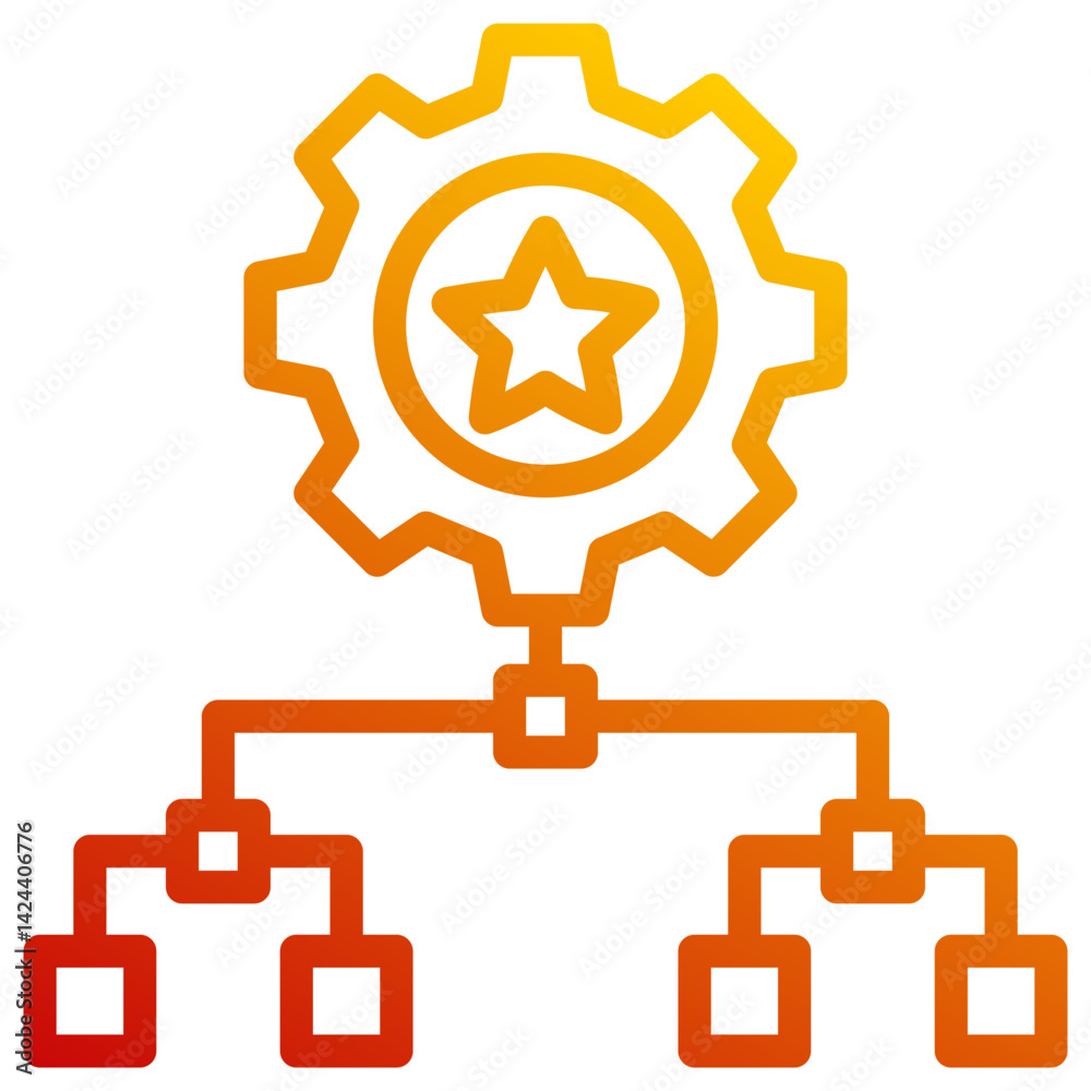 Obraz premium Expert System Icon