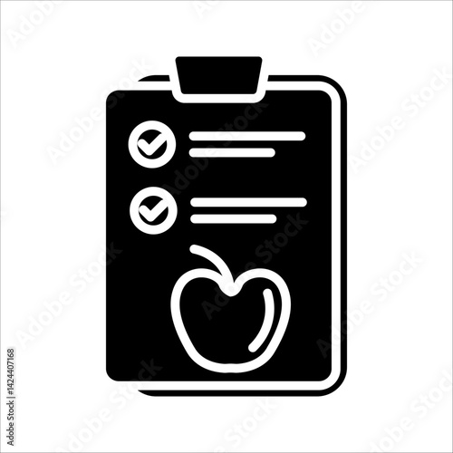 meal plan line icon. linear style sign for mobile concept and web design. Outline vector icon. Symbol, logo illustration. Vector graphics