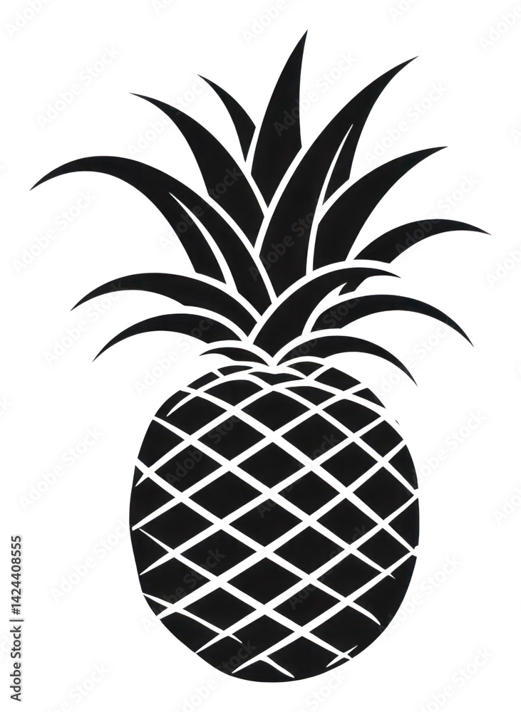Obraz premium PNG Pineapple plant fruit bromeliaceae.