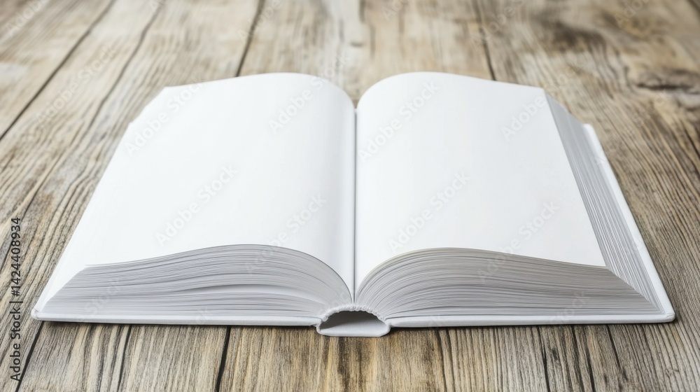 Fototapeta premium Mock up of a white book