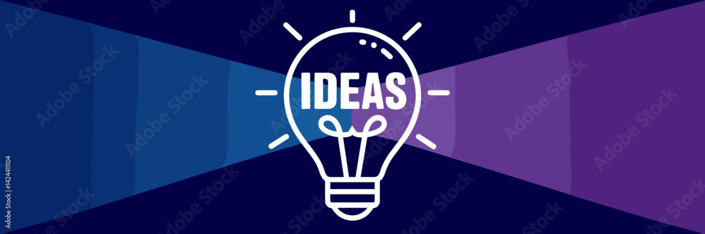 Fototapeta premium Glowing light bulb with 