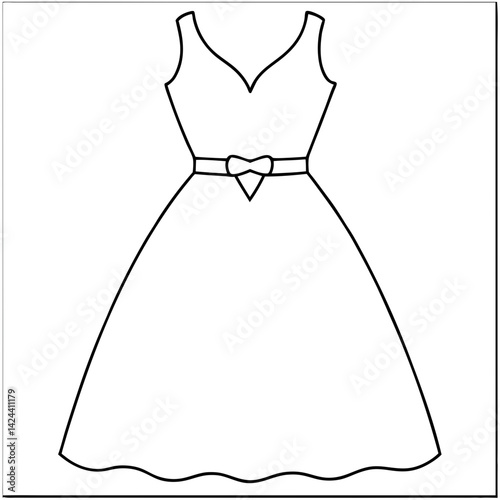 dress set vector 