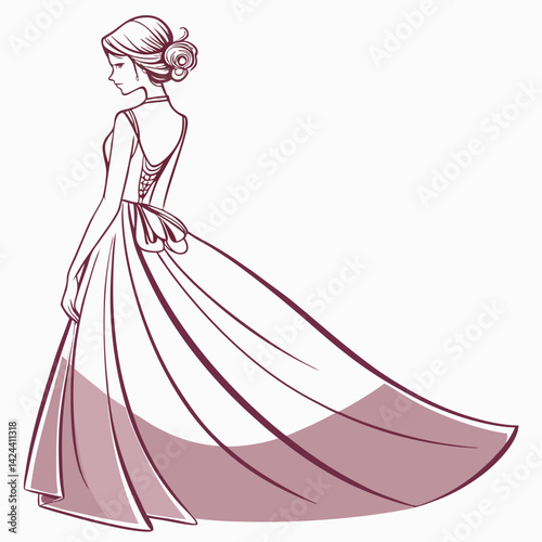 dress set vector 