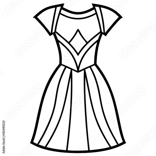 dress set vector 