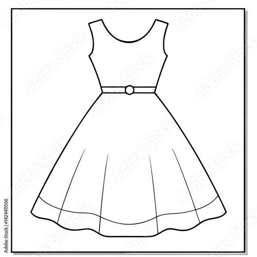 dress set vector 