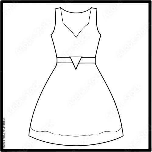 dress set vector 