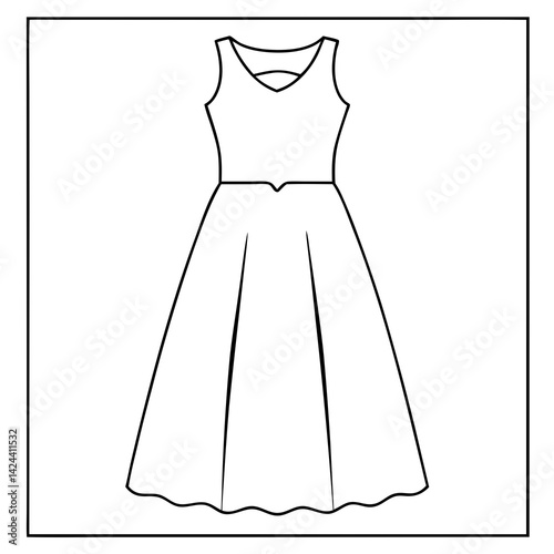 dress set vector 