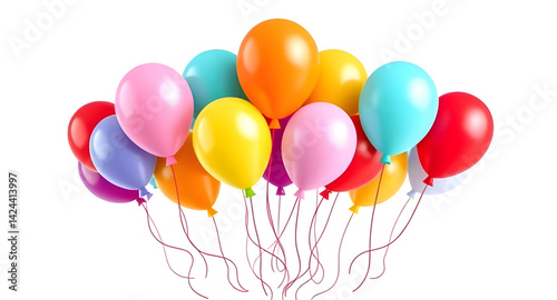 This colorful balloon vector illustration
