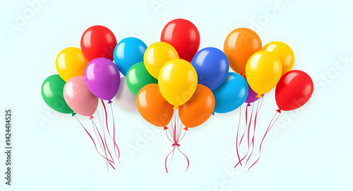 This colorful balloon vector illustration