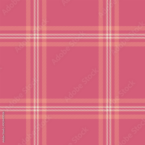 Elegant pink and peach plaid pattern.  Perfect for textile designs, website backgrounds, or fashion illustrations. This subtle yet stylish design evokes feelings of warmth and sophistication.