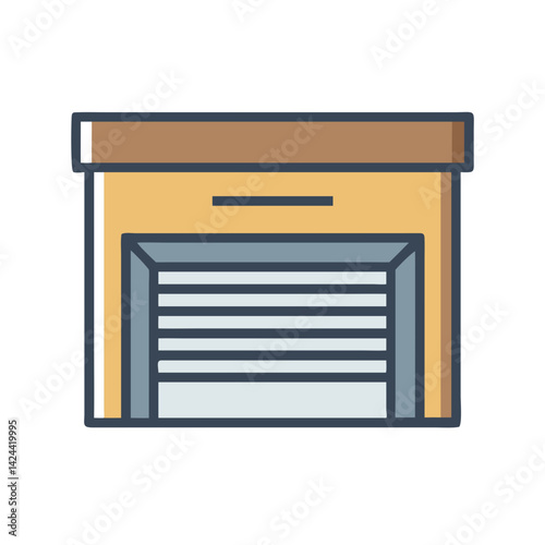 Garage Door Icon: Storage, Security, and Car Parking