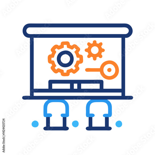 Server room gears: Network technology and development concept