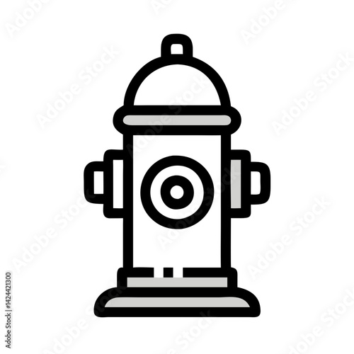 Minimalist Gavel Illustration, Law and Justice Symbol, Graphic
