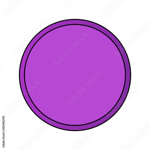 A clean, modern minimalist circle with a gradient purple hue, radiating energy. The simple design has endless possibilities for use in design or branding projects.