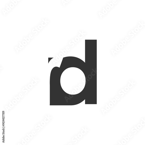 RD creative geometric initial based modern and minimal logo. Letter r d trendy fonts.