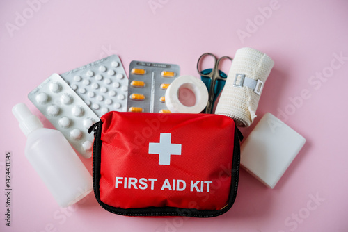 This is a Comprehensive First Aid Kit designed for both Home and Travel, packed with Essential Medical Supplies to handle various health situations and emergencies