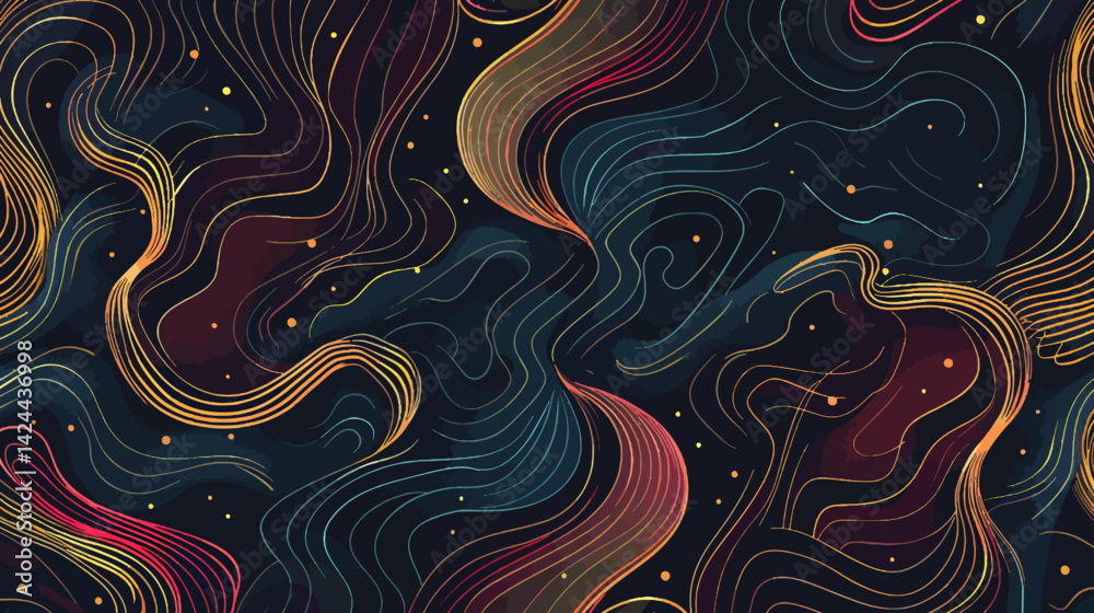 Obraz premium Colorful line pattern background 