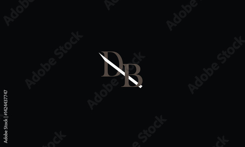 DB,BD,D,B,B,D abstract, letters, logo, monogram, style, symbols, ambitions, icons, 
