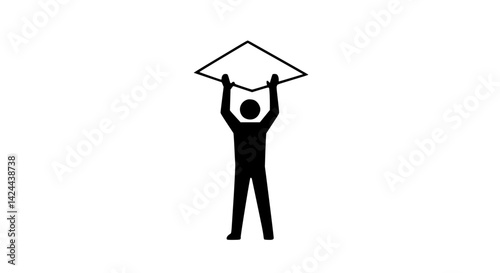 Icon of man fixing ceiling