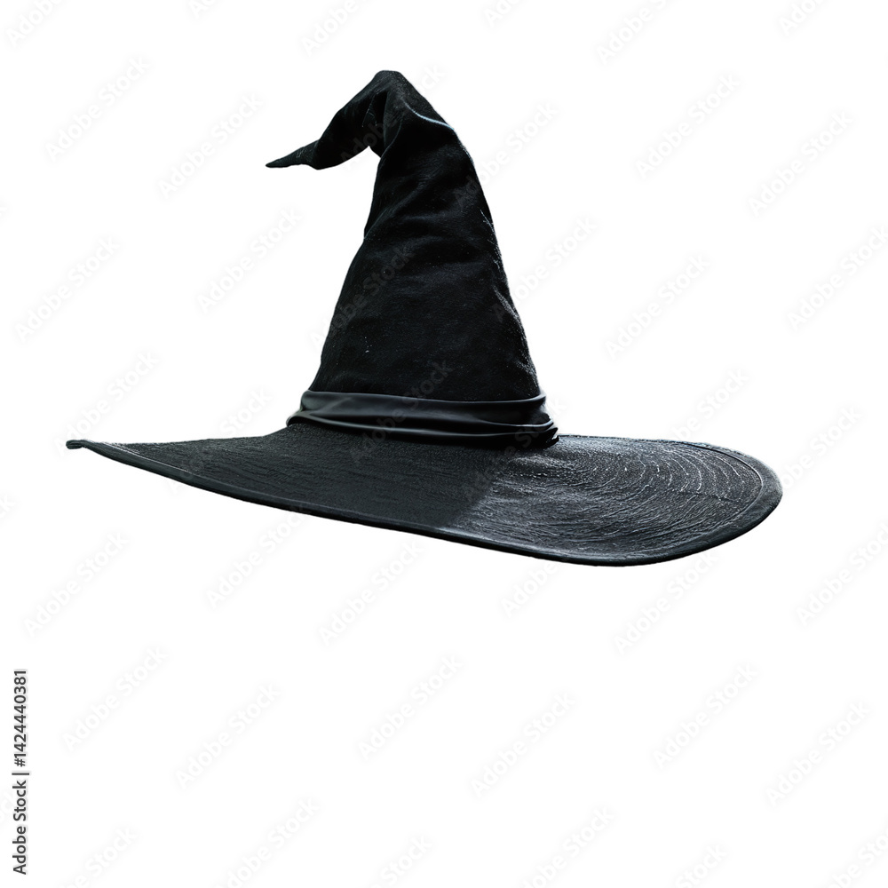 witch wizard hat isolated on transparent background