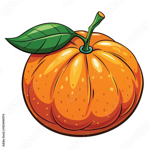 Vibrant Cartoon Citrus Fruit