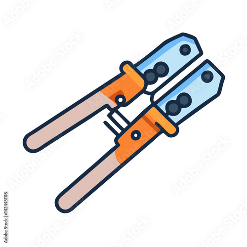 Modern Minimalist Butterfly Knife Icon on Black Background
