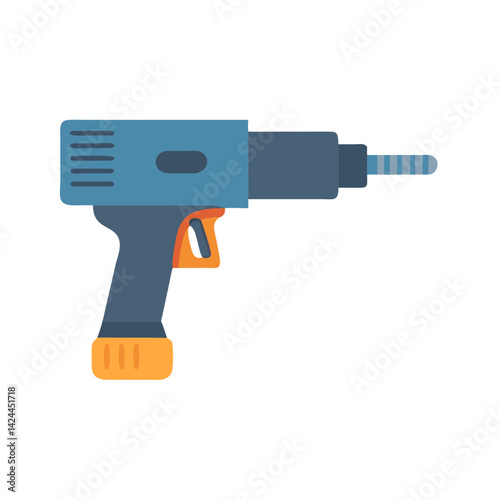 Simple Drill Illustration: Construction, Repair, and DIY Projects