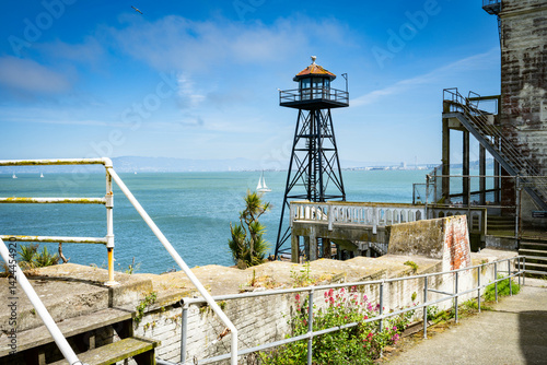 San Francisco, California's Alcatraz National Park in the Spring of 2025 with views of San Francisco and the Golden Gate Bridge