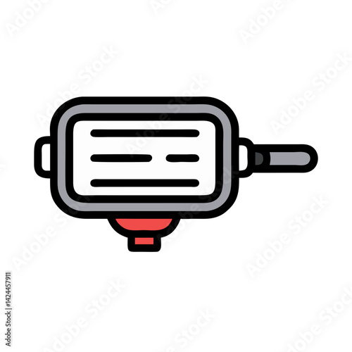 Simple illustration of a portafilter for espresso machine