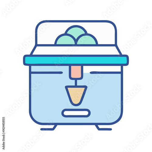 Cute cartoon slush machine perfect for summer treats