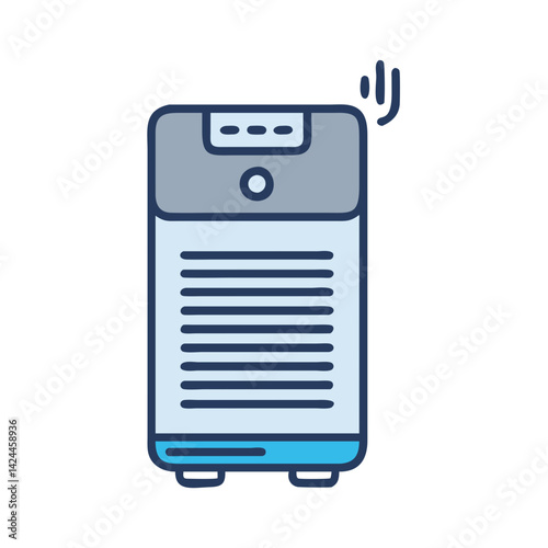 Modern Air Purifier Icon for Home or Office
