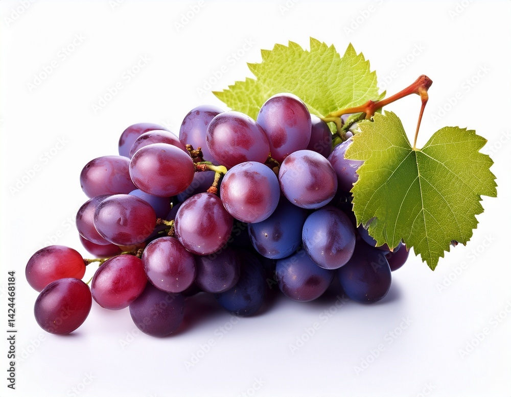 Fototapeta premium bunch of grapes isolated on white