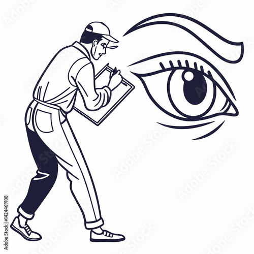 vector illustration of a man