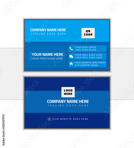 Premium Vector [  professional business card template design ]
