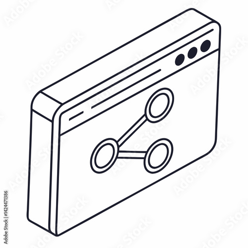 Vector illustrations of share icon