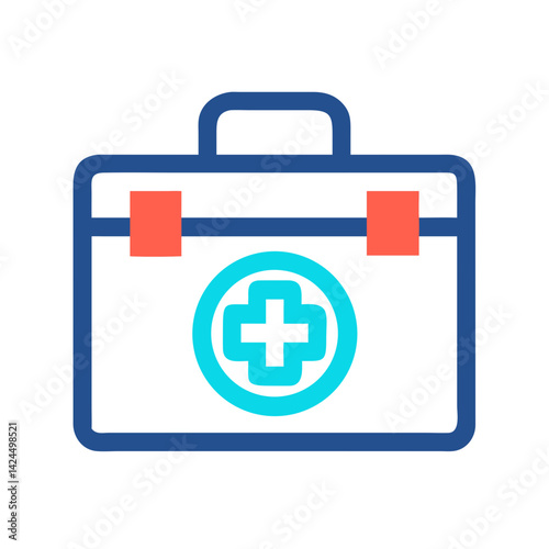 Medical Report Stack Icon Representing Patient Records and Health Information