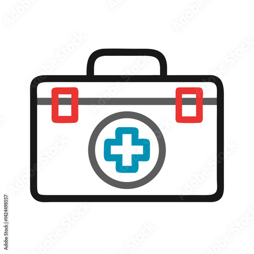 Medical Report Stack Icon Representing Patient Records and Health Information