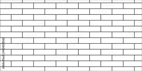 white brick wall texture and solid bricks seamless pattern background.	
