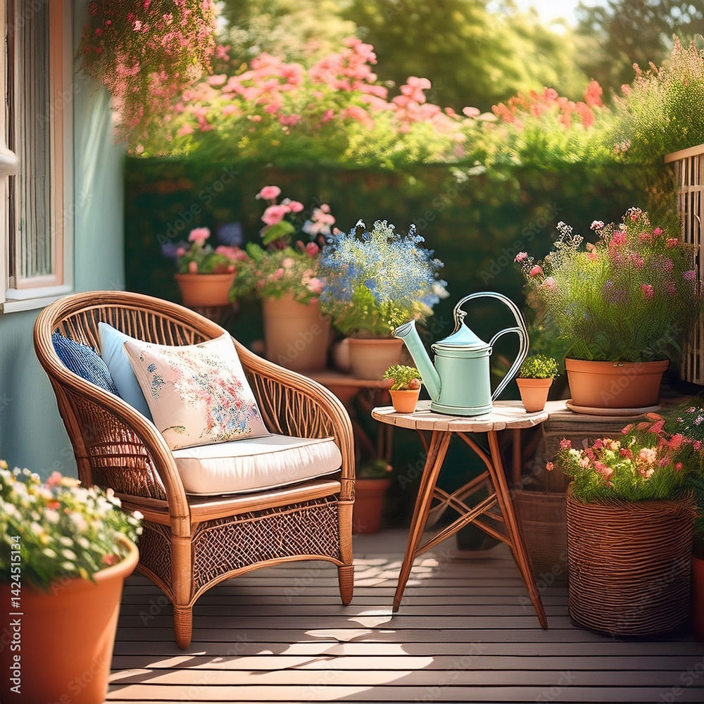 Obraz premium Vintage Balkon