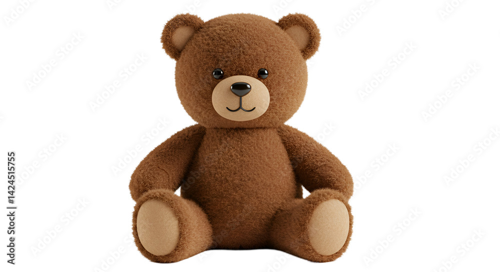 Obraz premium 3D Teddy Bear Image No White