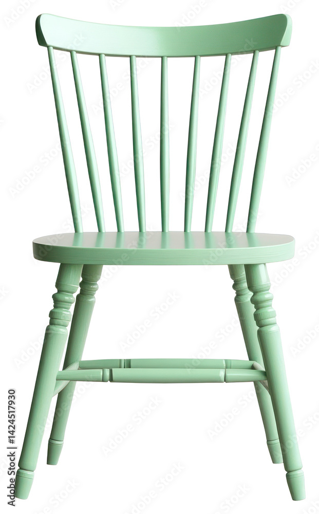 PNG Mint green chair furniture elegant vintage.
