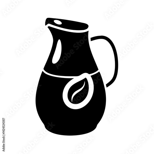 coffee creamer icon, coffee creamer silhouette vector illustration-simple silhouette illustration of coffee creamer,coffee creamer vector