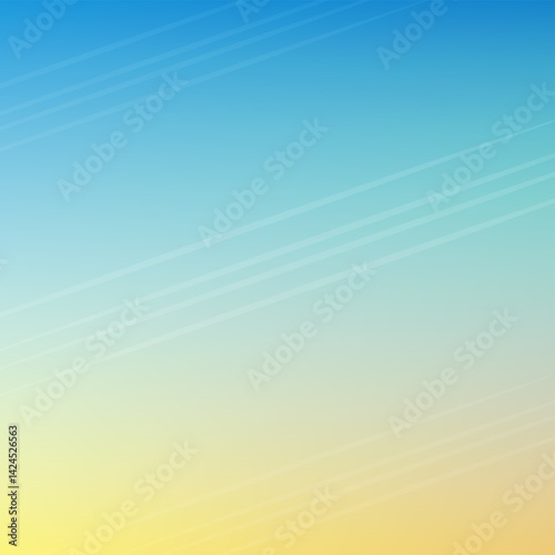 Blue and yellow gradient color bright abstract lines effect background. Wallpaper design
