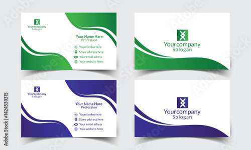 Modern business Card Template Design. Visiting Card Design, Creative Business Card Design