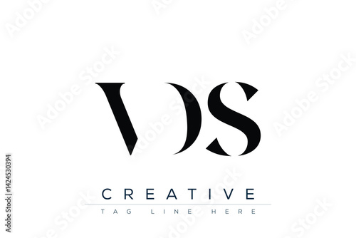 VDS abstract letter logo design. This logo is designed by three abstract letters.