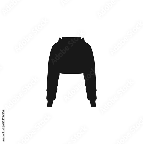 Black hoodie mockup. Fashionable template sweatshirt casual clothes